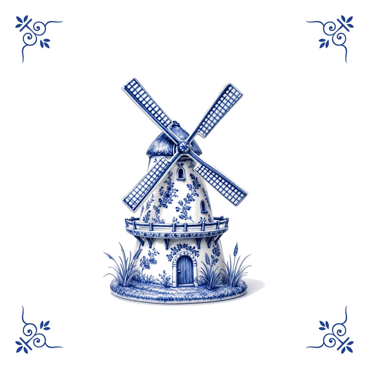 Molen, Delfts blauw tegeltje